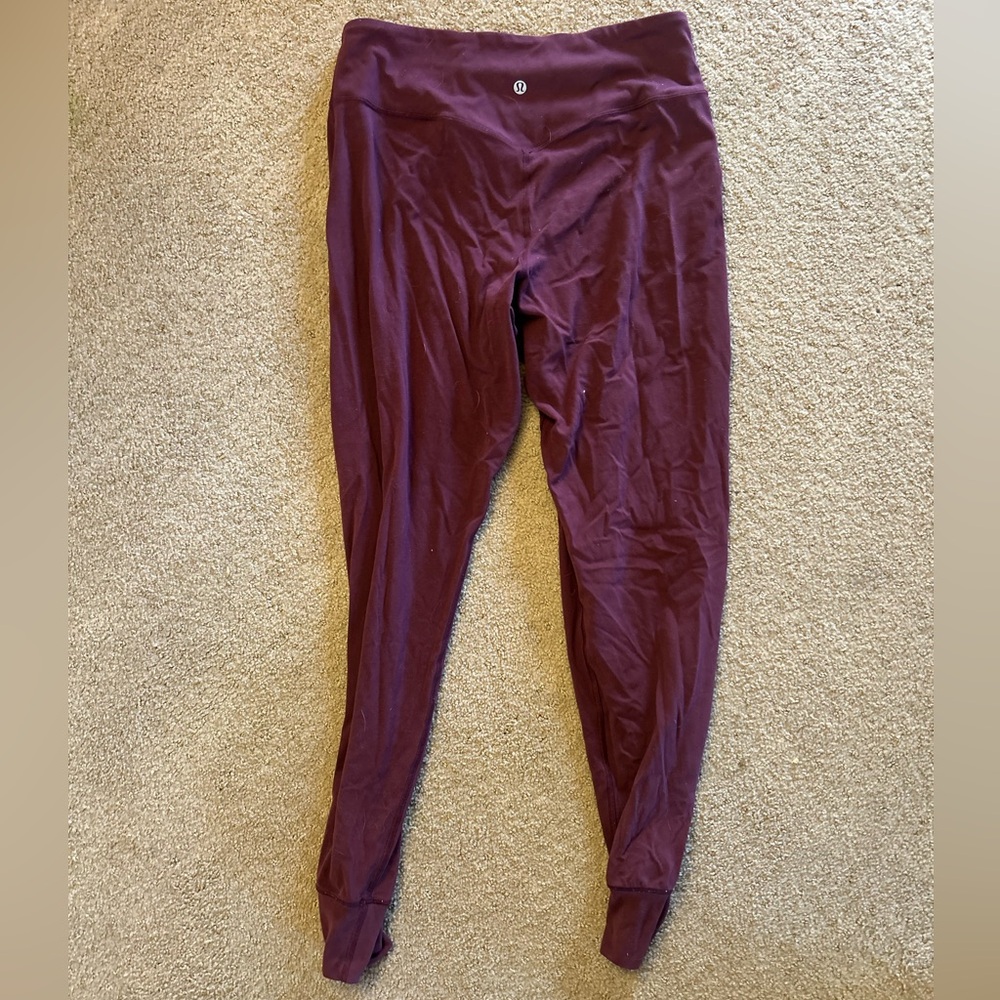 Maroon High-Waisted Align Joggers Size 10